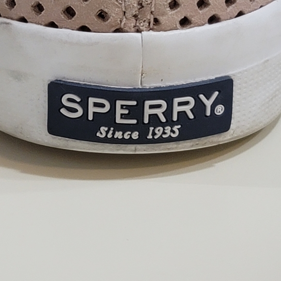 Sperry Seaside Perf Women's Tan Sneakers size 8.5 - Picture 7 of 8